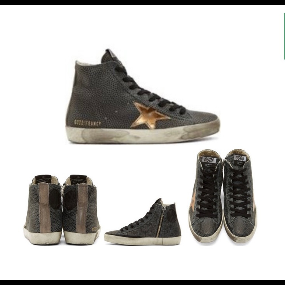 Authentic Golden Goose Francy Hightop Black 36